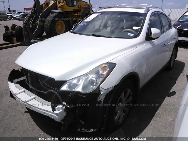 JNKAJ09E08M306277 - 2008 INFINITI EX35 JOURNEY WHITE photo 2