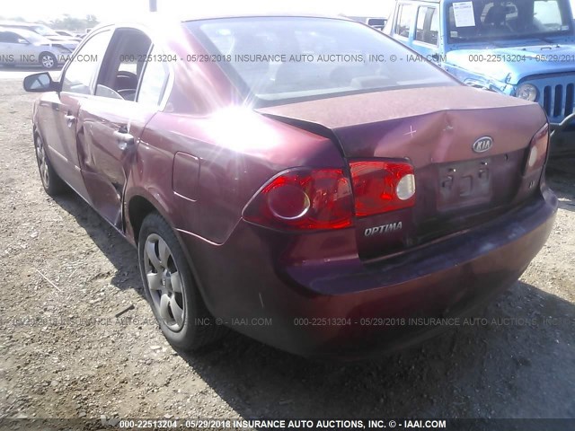 KNAGE123975104722 - 2007 KIA OPTIMA LX/EX MAROON photo 6