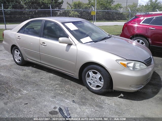 4T1BF32K52U032540 - 2002 TOYOTA CAMRY LE/XLE/SE 金色 照片 1