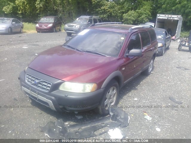 YV1SZ592851176029 - 2005 VOLVO XC70 RED photo 2