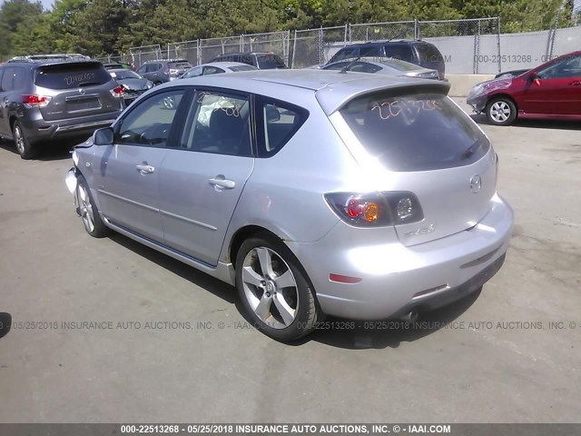 JM1BK143551319294 - 2005 MAZDA 3 HATCHBACK GRAY photo 3