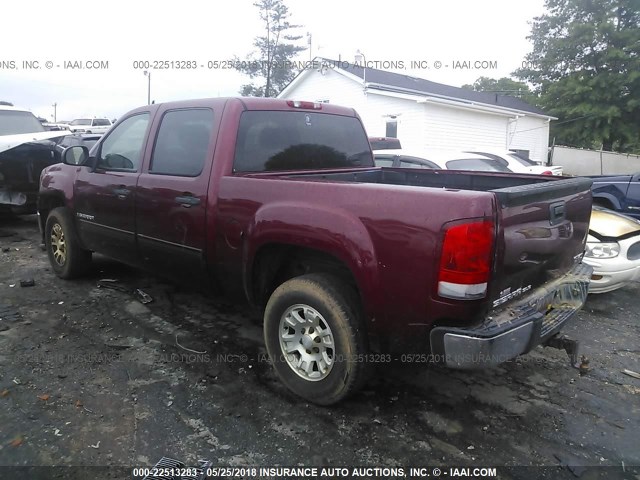 3GTEC13J18G111607 - 2008 GMC SIERRA C1500 RED photo 3