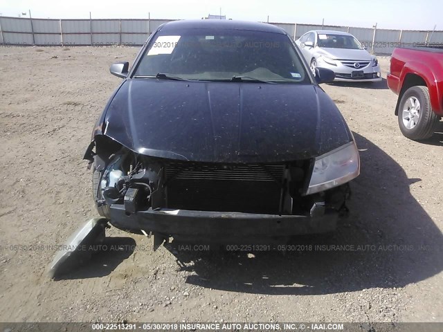 1B3BD4FB7BN523374 - 2011 DODGE AVENGER EXPRESS BLACK photo 6