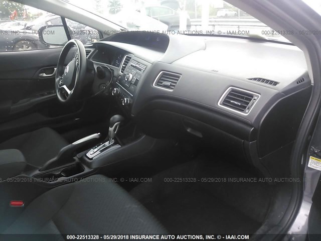 2HGFB2F54FH560998 - 2015 HONDA CIVIC LX GRAY photo 5