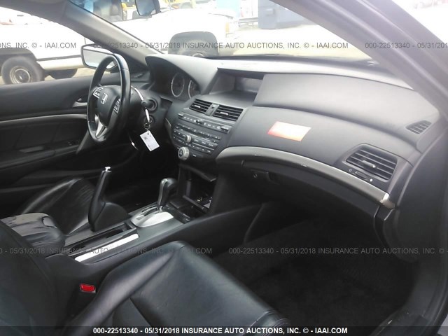 1HGCS12869A005633 - 2009 HONDA ACCORD EXL BLACK photo 5