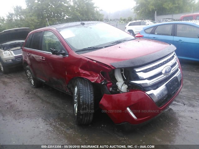 2FMDK4KC3BBB26215 - 2011 FORD EDGE LIMITED RED photo 1