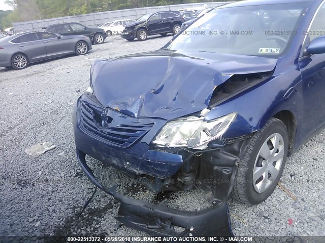 4T1BE46K07U015350 - 2007 TOYOTA CAMRY NEW GENERAT CE/LE/XLE/SE BLUE photo 6