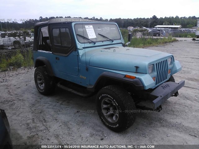 1J4FY19P1SP272781 - 1995 JEEP WRANGLER / YJ S/RIO GRANDE TURQUOISE photo 1