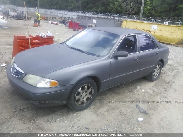 1YVGF22C6Y5147514 - 2000 MAZDA 626 ES/LX GRAY photo 2