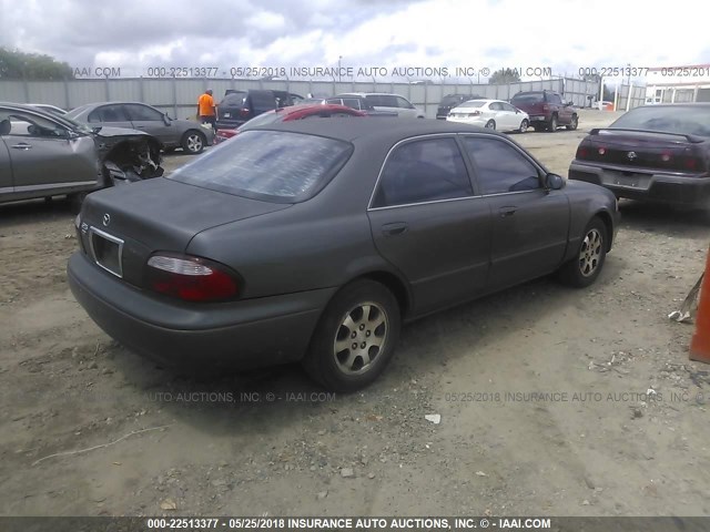 1YVGF22C6Y5147514 - 2000 MAZDA 626 ES/LX GRAY photo 4