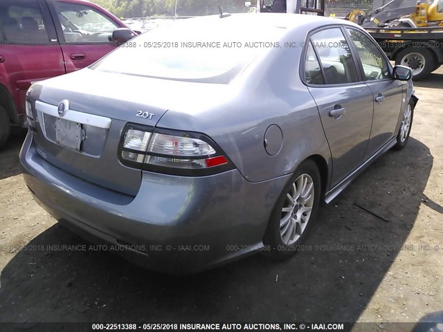 YS3FB49Y381014428 - 2008 SAAB 9-3 2.0T GRAY photo 4