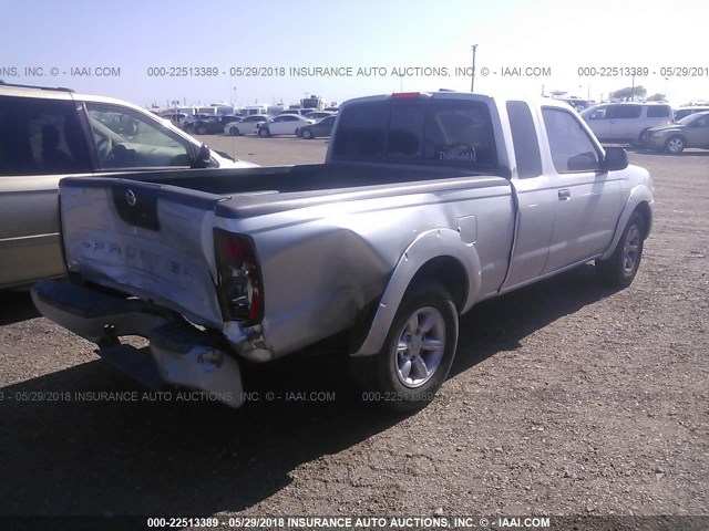 1N6DD26T84C482477 - 2004 NISSAN FRONTIER KING CAB XE SILVER photo 4
