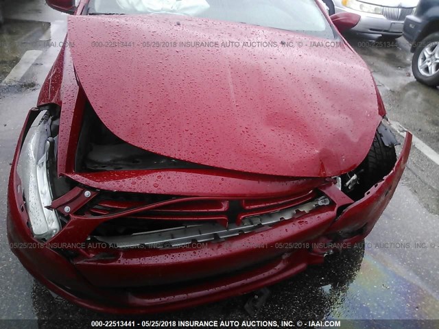 1C3CDFAH5DD240589 - 2013 DODGE DART SE/AERO RED photo 6