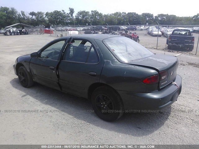 1G1JC524627466785 - 2002 CHEVROLET CAVALIER CNG GREEN photo 3