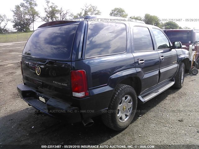 1GYEK63NX4R130826 - 2004 CADILLAC ESCALADE LUXURY 蓝色 照片 4