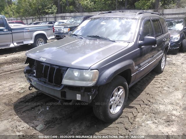 1J4GW48SX4C217189 - 2004 JEEP GRAND CHEROKEE LAREDO/COLUMBIA/FREEDOM GRAY photo 2