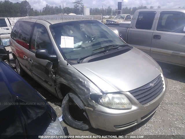 1C4GP45R25B233110 - 2005 CHRYSLER TOWN & COUNTRY  GOLD photo 1