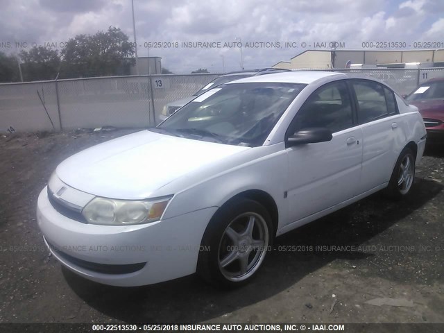 1G8AJ52F43Z100659 - 2003 SATURN ION LEVEL 2 WHITE photo 2