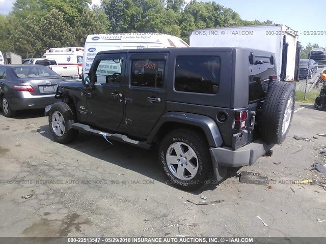 1J4GA591X7L220298 - 2007 JEEP WRANGLER SAHARA BLUE photo 3