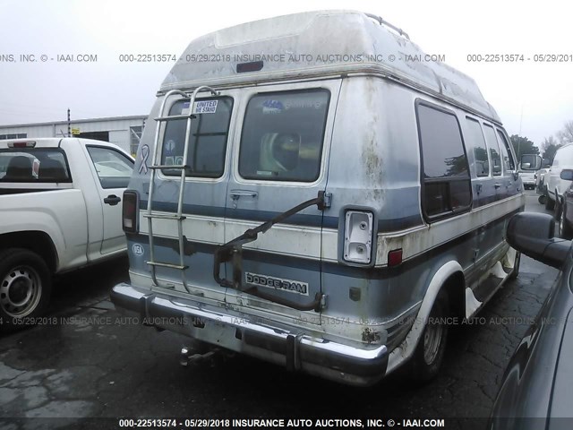 2B6HB21Y2PK510036 - 1993 DODGE RAM VAN B250 WHITE photo 4