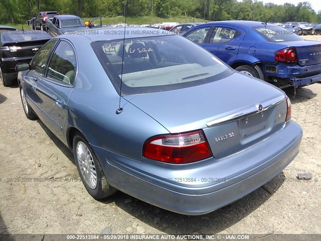 1MEFM50U75A633285 - 2005 MERCURY SABLE GS Light Blue photo 3