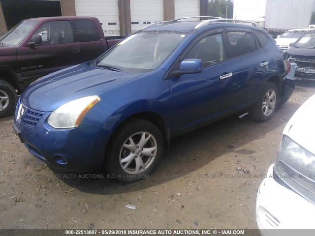 JN8AS58V98W128326 - 2008 NISSAN ROGUE S/SL BLUE photo 2