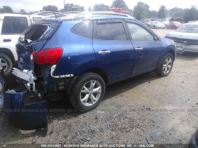 JN8AS58V98W128326 - 2008 NISSAN ROGUE S/SL BLUE photo 4