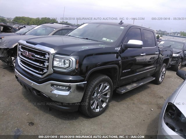 3GTU2NECXJG177910 - 2018 GMC SIERRA K1500 SLT BLACK photo 2