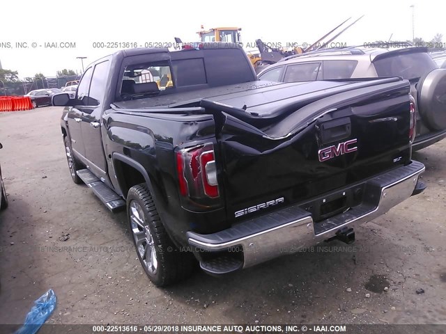 3GTU2NECXJG177910 - 2018 GMC SIERRA K1500 SLT BLACK photo 3