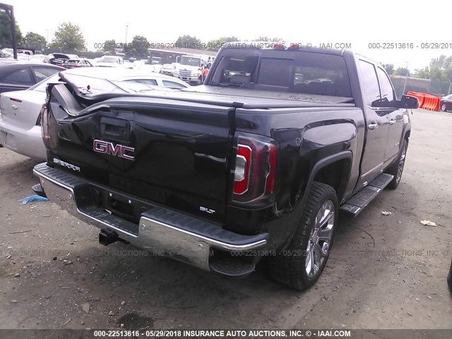 3GTU2NECXJG177910 - 2018 GMC SIERRA K1500 SLT BLACK photo 4