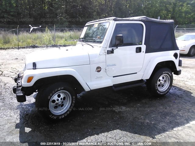 1J4FY49S6WP719441 - 1998 JEEP WRANGLER / TJ SAHARA WHITE photo 2