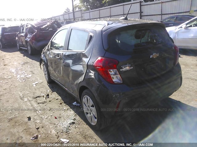 KL8CB6SAXHC738956 - 2017 CHEVROLET SPARK LS GRAY photo 3