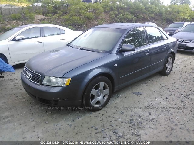 WAULC68E63A133106 - 2003 AUDI A4 1.8T QUATTRO GRAY photo 2