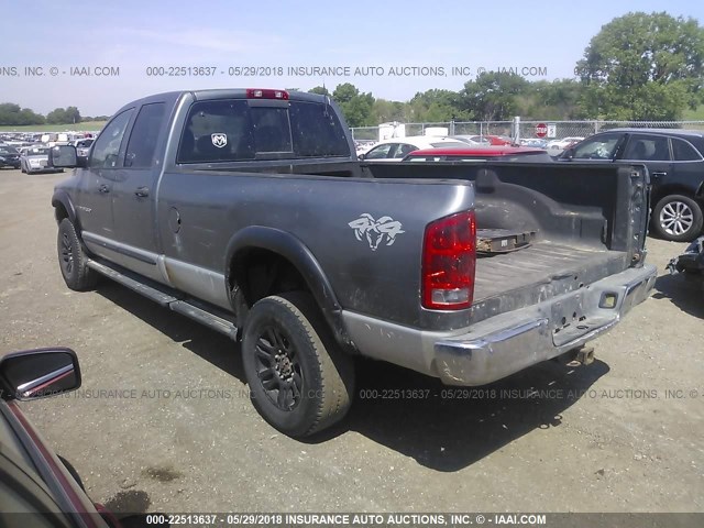 3D7LS38C75G747224 - 2005 DODGE RAM 3500 ST/SLT GRAY photo 3