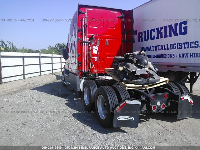 1FUGGLD58GLGU4643 - 2016 FREIGHTLINER CASCADIA 125  RED photo 3