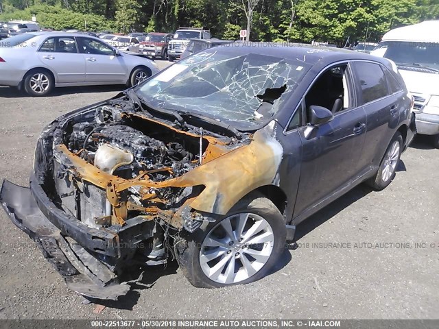 4T3BA3BB6DU037951 - 2013 TOYOTA VENZA LE/XLE GRAY photo 2