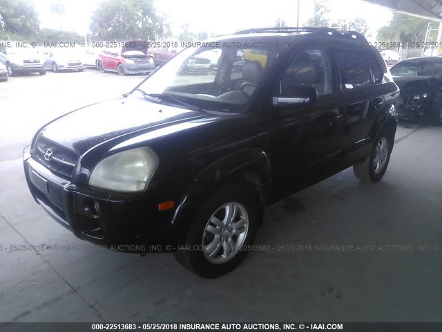 KM8JN12D66U314941 - 2006 HYUNDAI TUCSON GLS/LIMITED BLACK photo 2