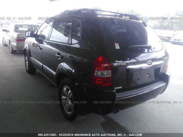 KM8JN12D66U314941 - 2006 HYUNDAI TUCSON GLS/LIMITED BLACK photo 3