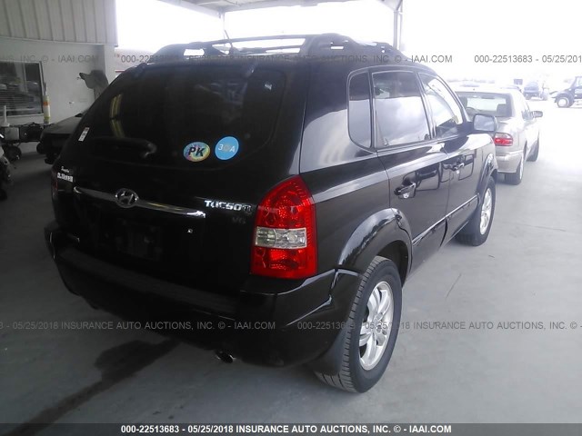 KM8JN12D66U314941 - 2006 HYUNDAI TUCSON GLS/LIMITED შავი ფოტო 4