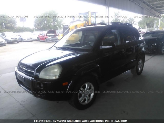 KM8JN12D66U314941 - 2006 HYUNDAI TUCSON GLS/LIMITED შავი ფოტო 6