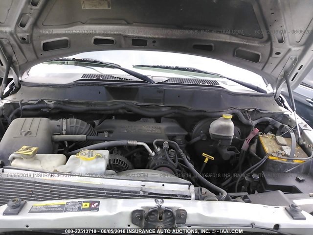 3D7KS28D45G790191 - 2005 DODGE RAM 2500 ST/SLT 银色 照片 10