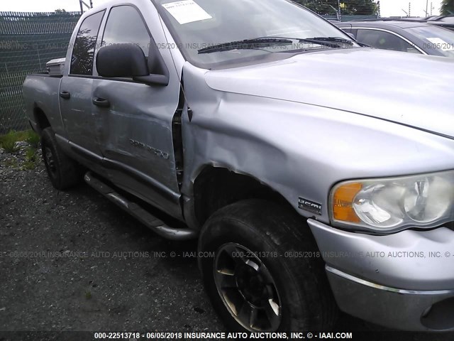 3D7KS28D45G790191 - 2005 DODGE RAM 2500 ST/SLT 银色 照片 6