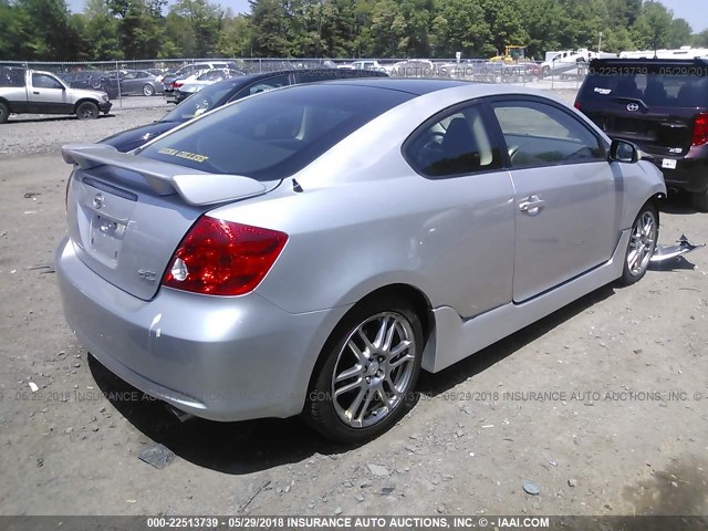 JTKDE177470160042 - 2007 TOYOTA SCION TC 银色 照片 4
