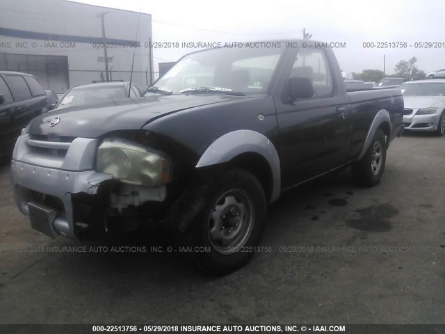 1N6DD21S91C346837 - 2001 NISSAN FRONTIER XE BLACK photo 2