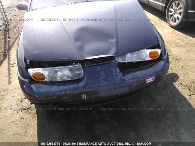 1G8ZH52831Z287129 - 2001 SATURN SL1 BLACK photo 6