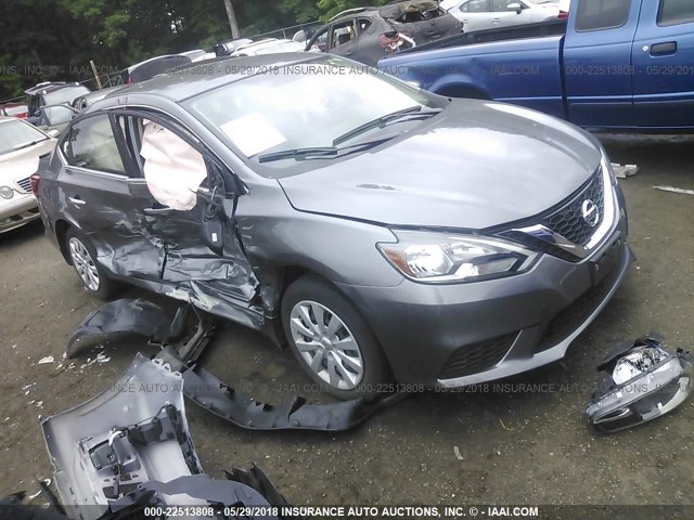 3N1AB7AP0GY223418 - 2016 NISSAN SENTRA S/SV/SR/SL GRAY photo 1