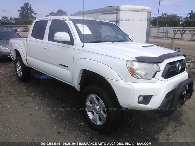 5TFLU4ENXCX030664 - 2012 TOYOTA TACOMA DOUBLE CAB თეთრი ფოტო 1