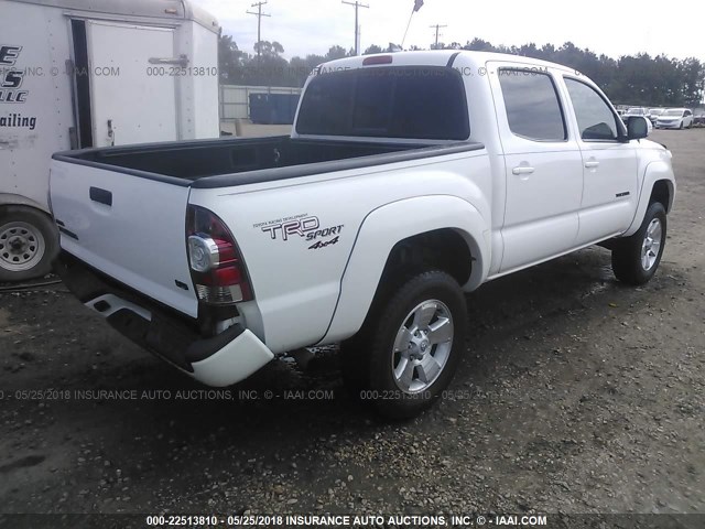 5TFLU4ENXCX030664 - 2012 TOYOTA TACOMA DOUBLE CAB თეთრი ფოტო 4