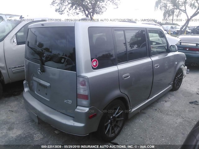 JTLKT334564127395 - 2006 TOYOTA SCION XB Сұр фото 4
