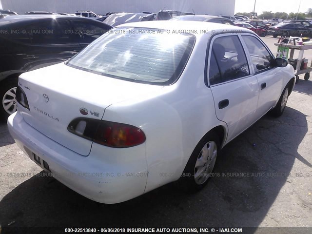 1NXBR12E2XZ283822 - 1999 TOYOTA COROLLA VE/CE/LE WHITE photo 4